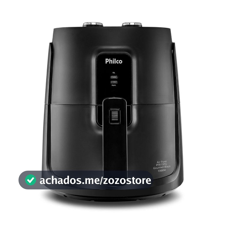 Fritadeira Elétrica sem óleo/Air Fryer Philco PFR15PG Preto 4,3L com Timer