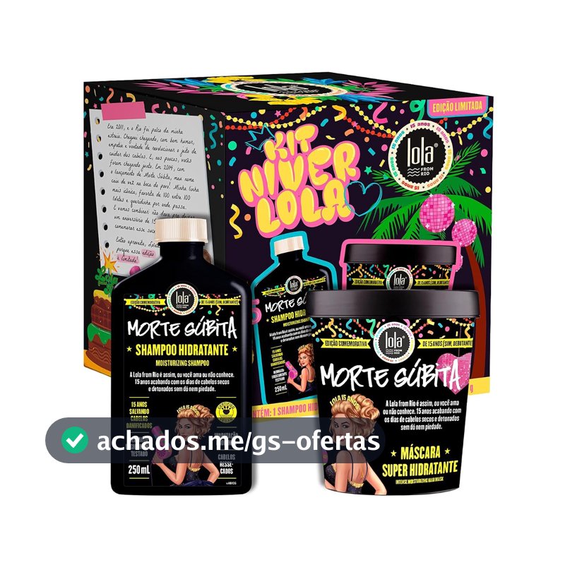 Kit Morte Súbita - Shampoo e Máscara - Edição comemorativa - Lola From Rio