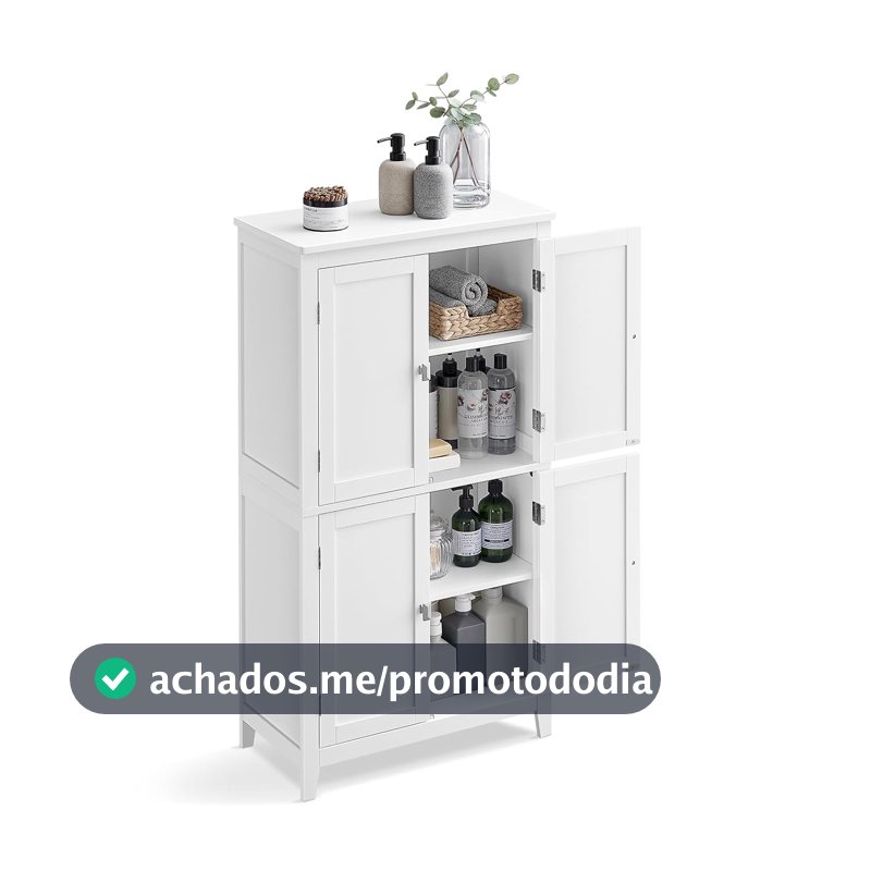 VASAGLE Armário para Banheiro, Armário de Cozinha Independente