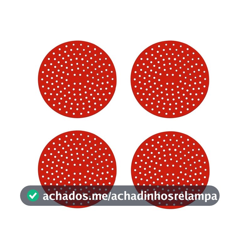 Oferta por tempo limitado: Kit com 4 Almofada de Silicone Para Fogão de Indução Protetor de Boca Cooktop Indução (Vermelho)