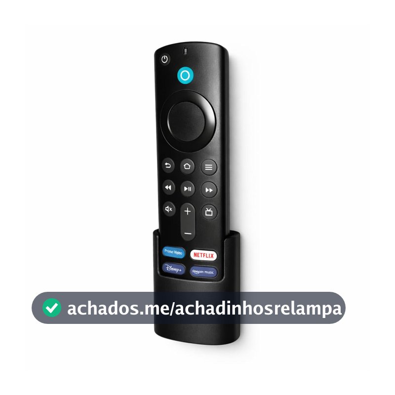 Suporte para Controle Remoto Fire Stick TV Amazon, Porta Controle de Parede com Fita 3M, Organizador FireStick (1 un)