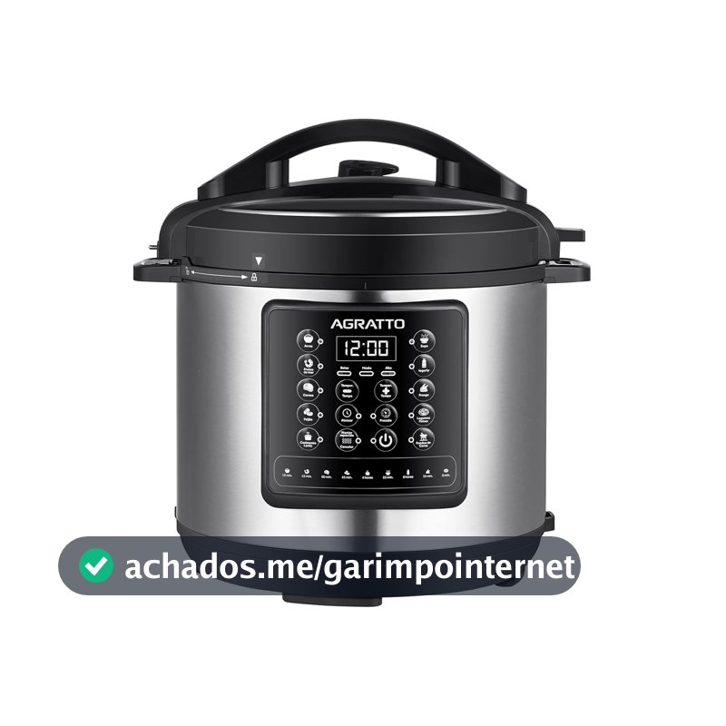 Panela de Pressão Multifunções Digital Agratto APPD01L-01 Inox
