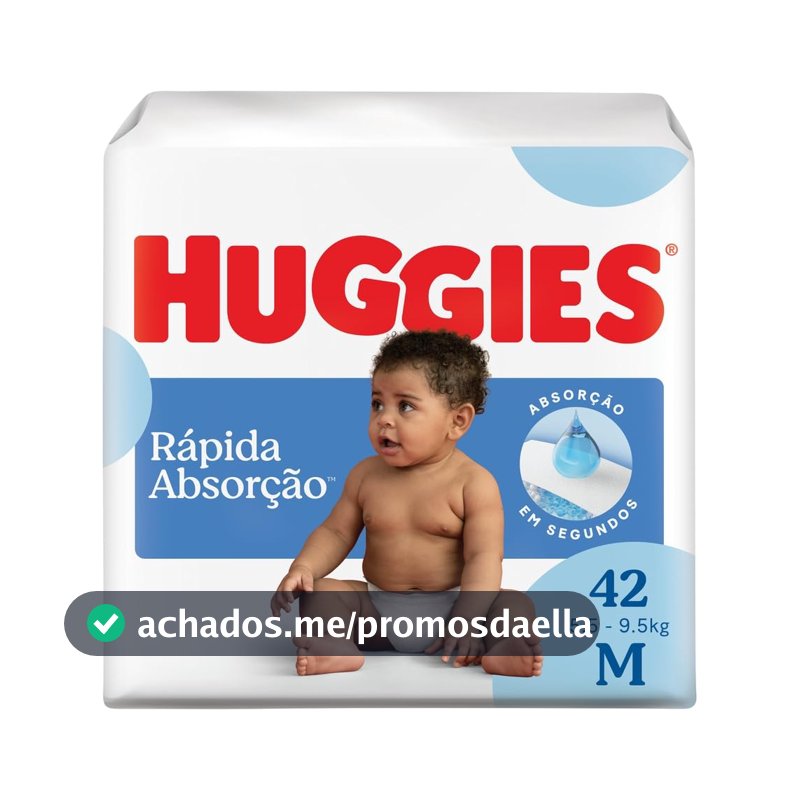 Fralda Huggies Tripla Proteção M - 42 fraldas