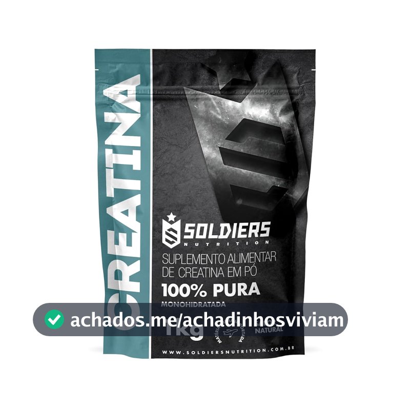 Creatina Monohidratada 1Kg - 100% Pura Importada - Soldiers Nutrition