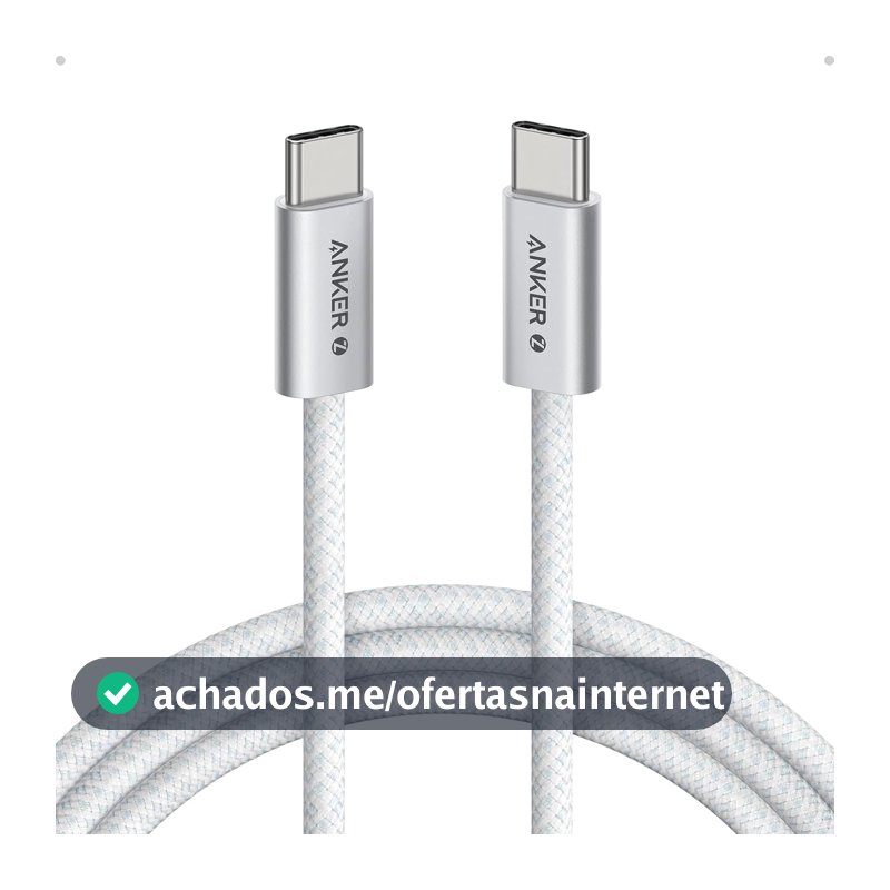 Anker Zolo Cabo USB-C para USB-C(Tipo C 1,8 m), 240W de Carregamento Rápido