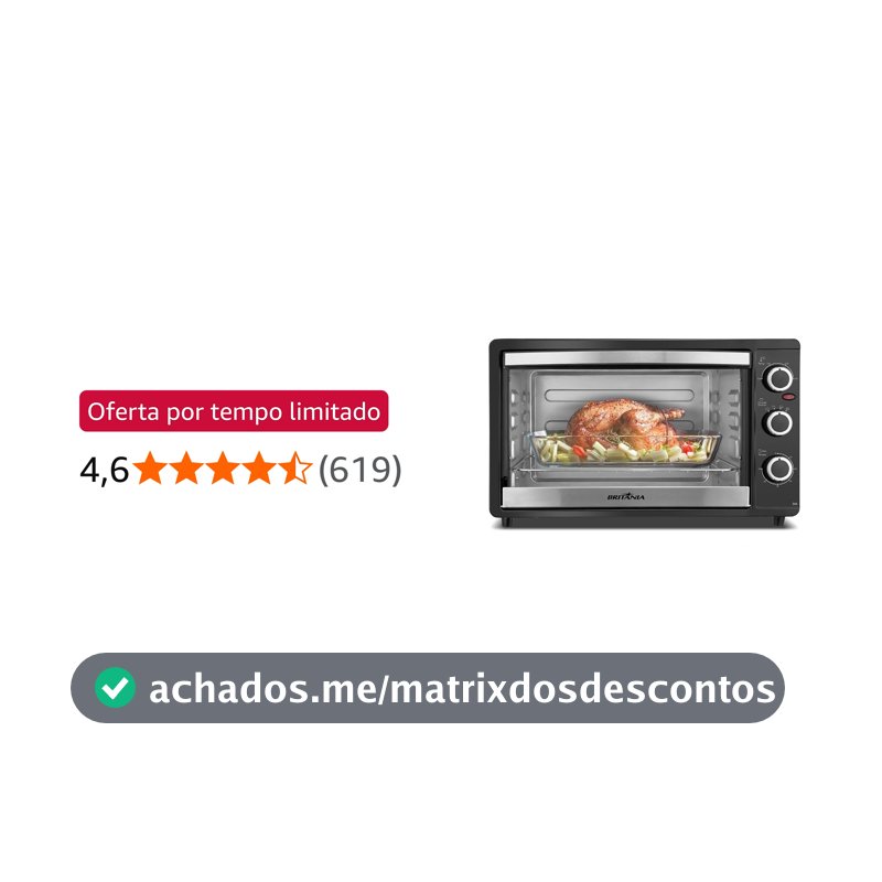 Forno Elétrico Britânia BFE41P 36L 1500W 220V