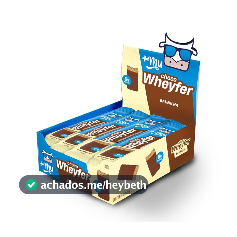 +Mu Chocowheyfer Proteico Sabor Baunilha - Display com 12 unidades - 300g