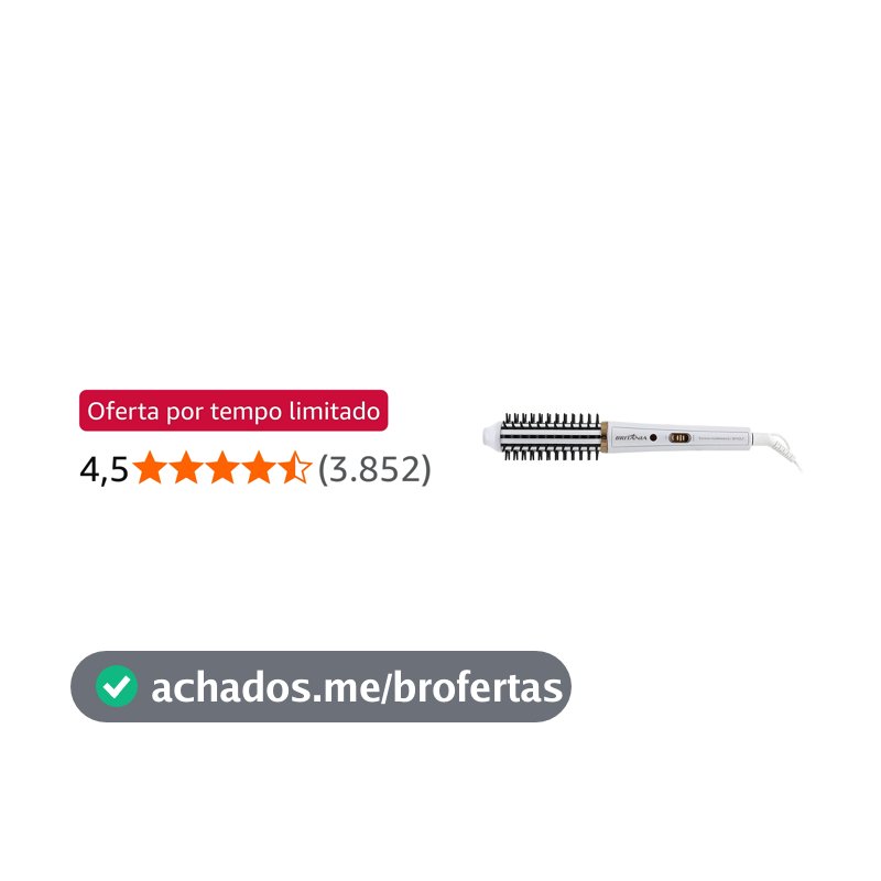 Britânia Escova Modeladora BEC04 2 em 1 Bivolt Plástico e Metal