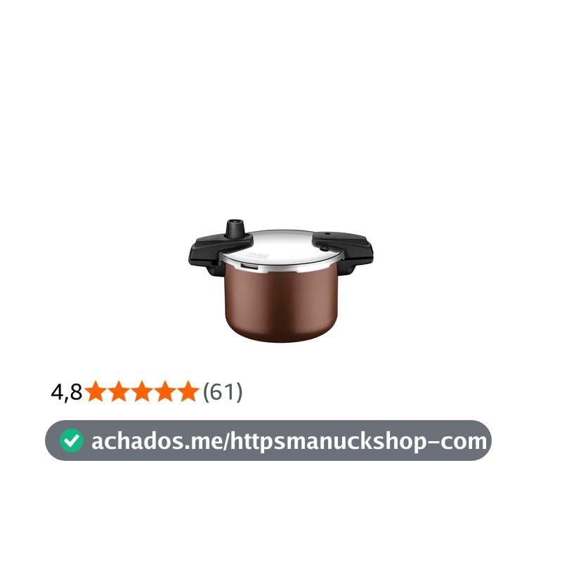 Panela De Pressão Tramontina Arizona Induction Em Alumínio Com Revestimento Interno E Externo Em Antiaderente Starflon Max Mocaccino 20 Cm 4,5 L