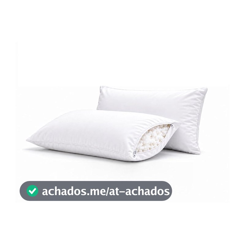 Kit 2 Travesseiros Antialérgicos Laváveis Extra Macios para Dormir
