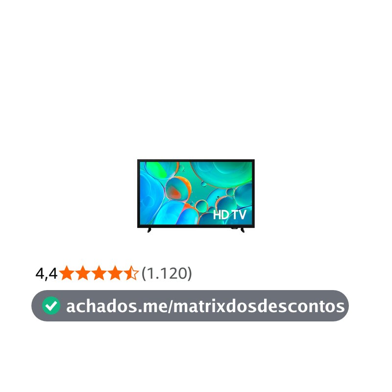 SMART TV SAMSUNG LED 32" HD LS32H5000FGXZD 2025 PLATAFORMA TIZEN BIVOLT