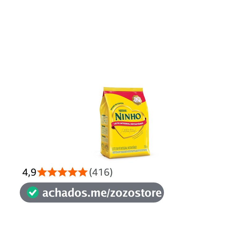 Leite em Pó Ninho Integral Instantâneo Sachê 750g
