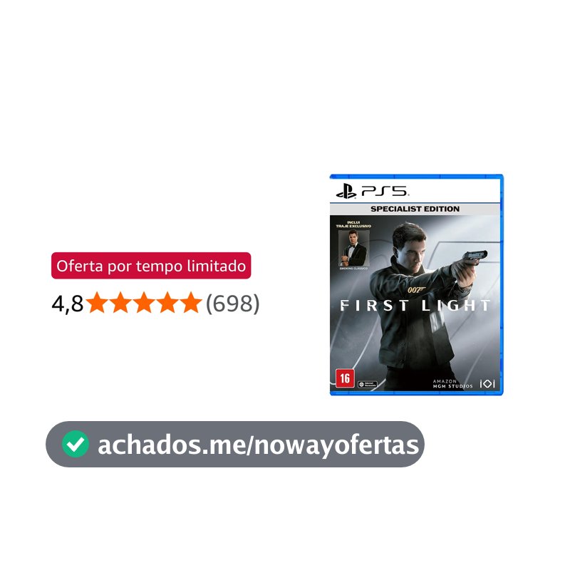 007 First Light - Specialist Edition (Exclusivo Amazon) - PlayStation 5