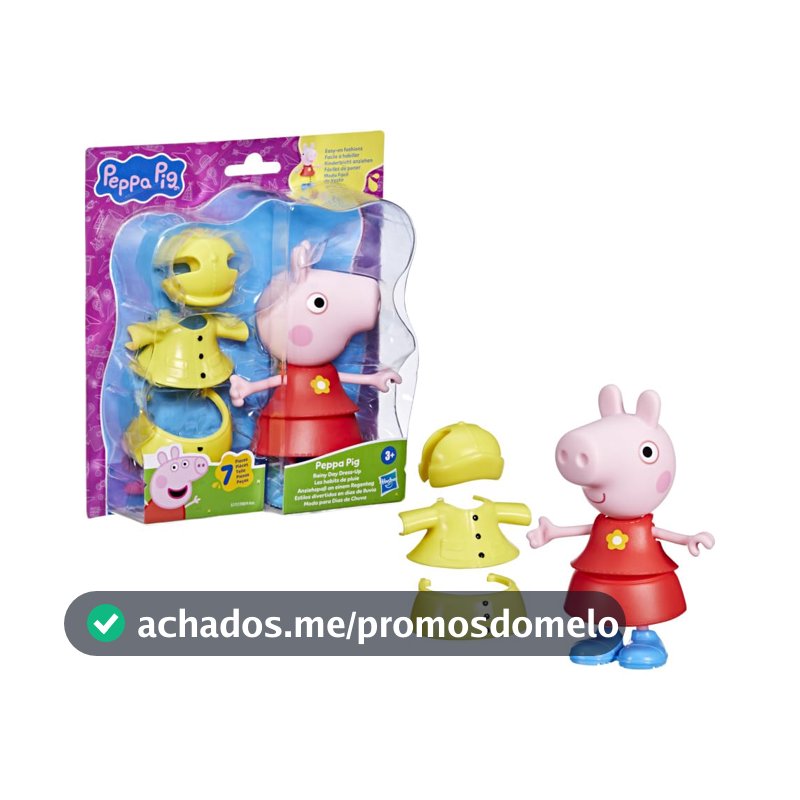 Boneca Peppa Pig Dia de Chuva – Estilos Divertidos, a partir de 3 anos