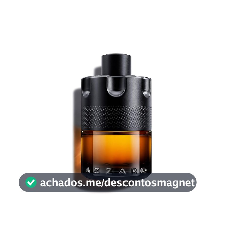 Azzaro The Most Wanted Parfum, Perfume Masculino Fougère Ambarado Especiado, Fragrância Intensa e Magnética com Gengibre Vermelho e Baunilha Bourbon Sustentável, 50ml