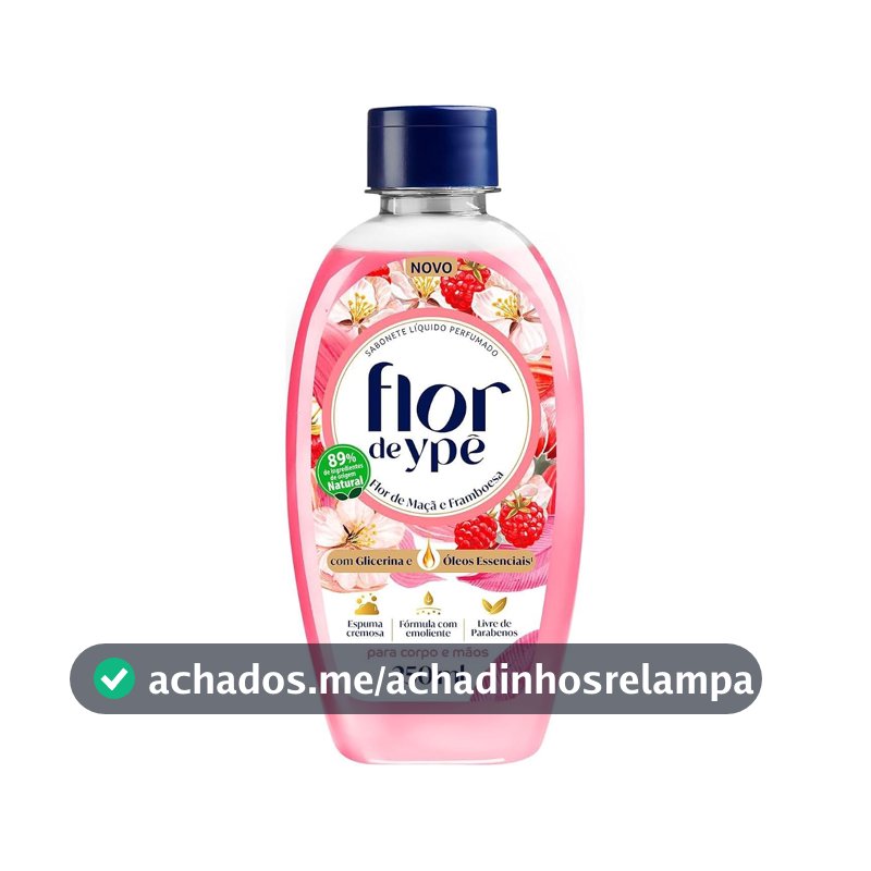 Ypê - Sabonete Líquido Flor de Maçã e Framboesa 250ml (FLIPTOP)