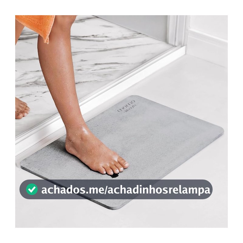 Momo Lifestyle Tapete de Pedra Premium para Banheiro