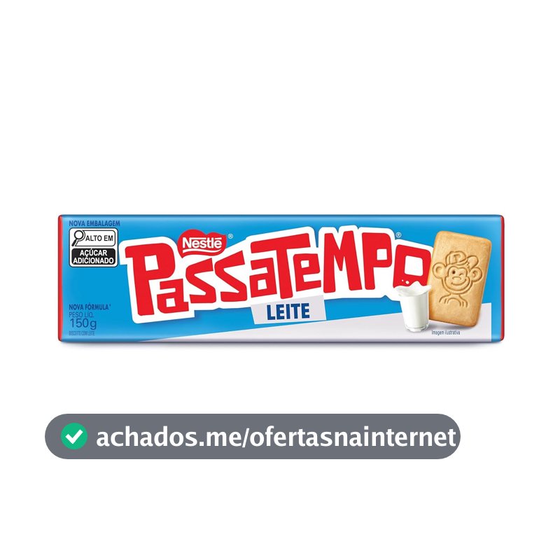 Passatempo - Biscoito, Leite, 150g