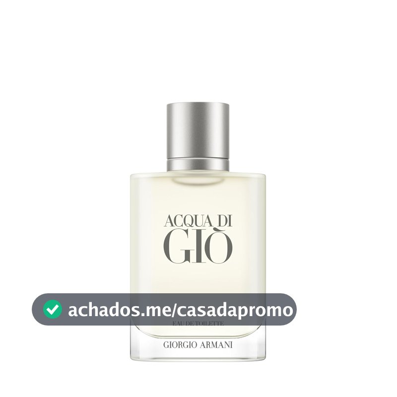 Armani Beauty, Acqua di Giò Eau de Toilette, Giorgio Armani, Perfume Masculino Refilável, Fragrância Cítrica, Aquática e Fresca com Notas de Bergamota, Cedro, Patchouli, Jasmim e Almíscar