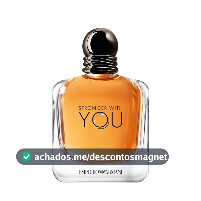 Armani Beauty, Stronger With You Eau de Toilette, Giorgio Armani Perfume Masculino, Fragrância Fougère Amadeirada com Notas Sálvia, Castanha, Baunilha e Lavanda