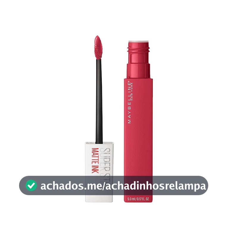 Batom Líquido Maybelline SuperStay Matte Ink, Cor 80 Ruler, 5ml
