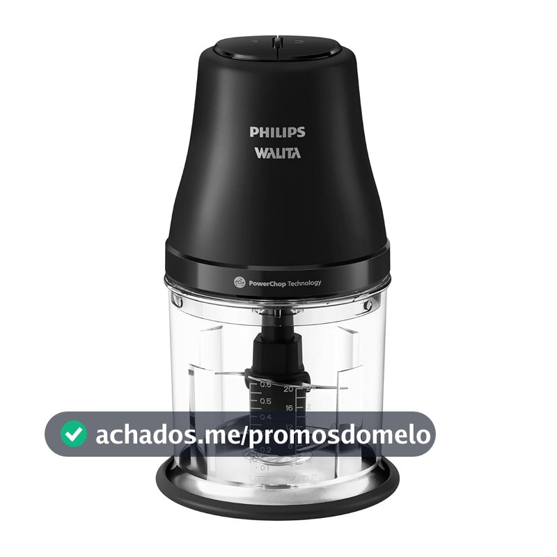 Philips Walita Processador de Alimentos PowerChop 450W, Preto, 110V