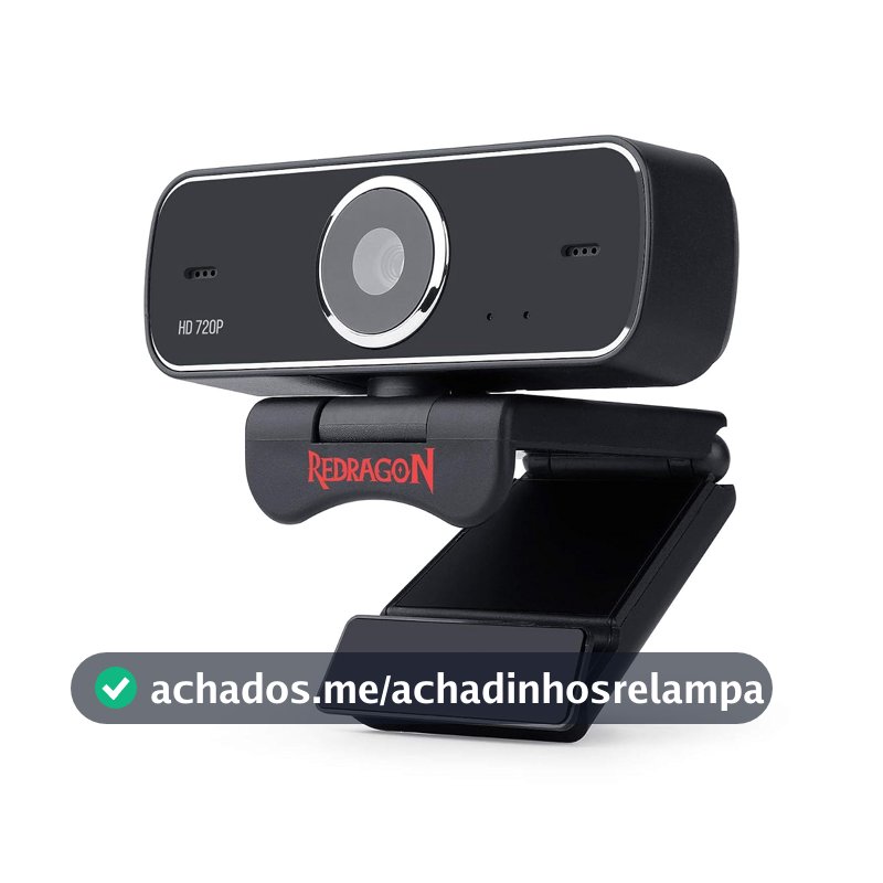 Webcam Gamer e Streamer Redragon Fobos 720p GW600, Preto