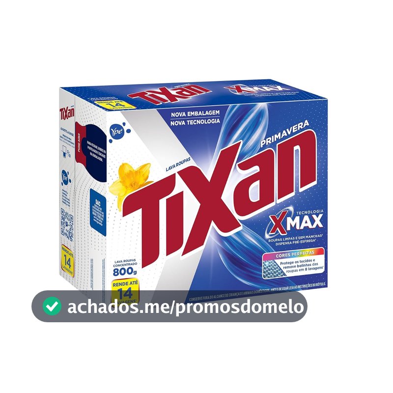 Ypê Lava Roupas em Pó Tixan Primavera 800g