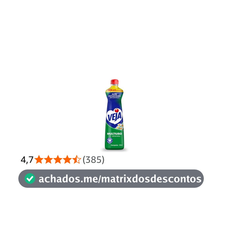 Veja Limpador Multiuso Campestre 500ml
