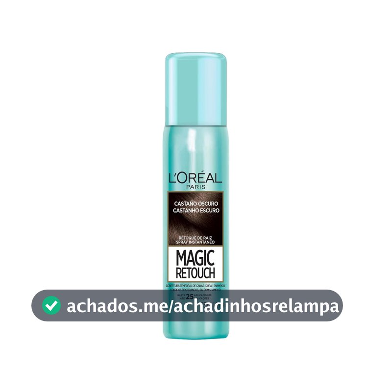 Magic Retouch Spray Retoque De Raiz Instantâneo L'Oréal Paris Castanho Escuro