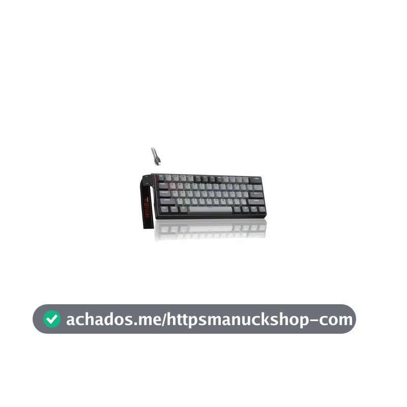 Teclado Magnético Gamer Win60 Pro Com Fio Preto Rgb Hot Swappable