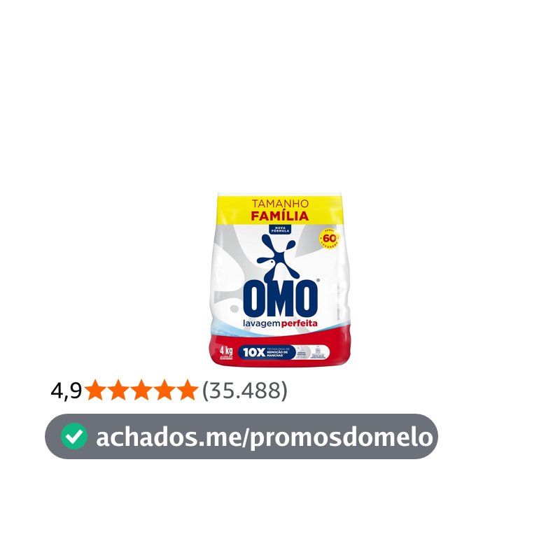 Omo Sabão em Pó Lavagem Perfeita 4Kg