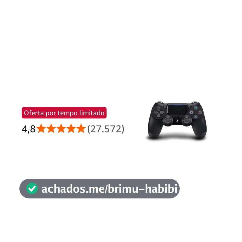 Controle sem fio PlayStation Dualshock 4™ - Preto