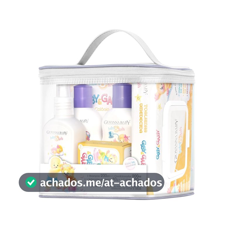 Kit Giby Gaby Shampoo 200ml Condicionador 200ml Sabonete 80g Colônia