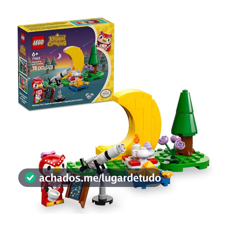 LEGO Animal Crossing Admirando estrelas com Celeste 77053 (78 Peças)