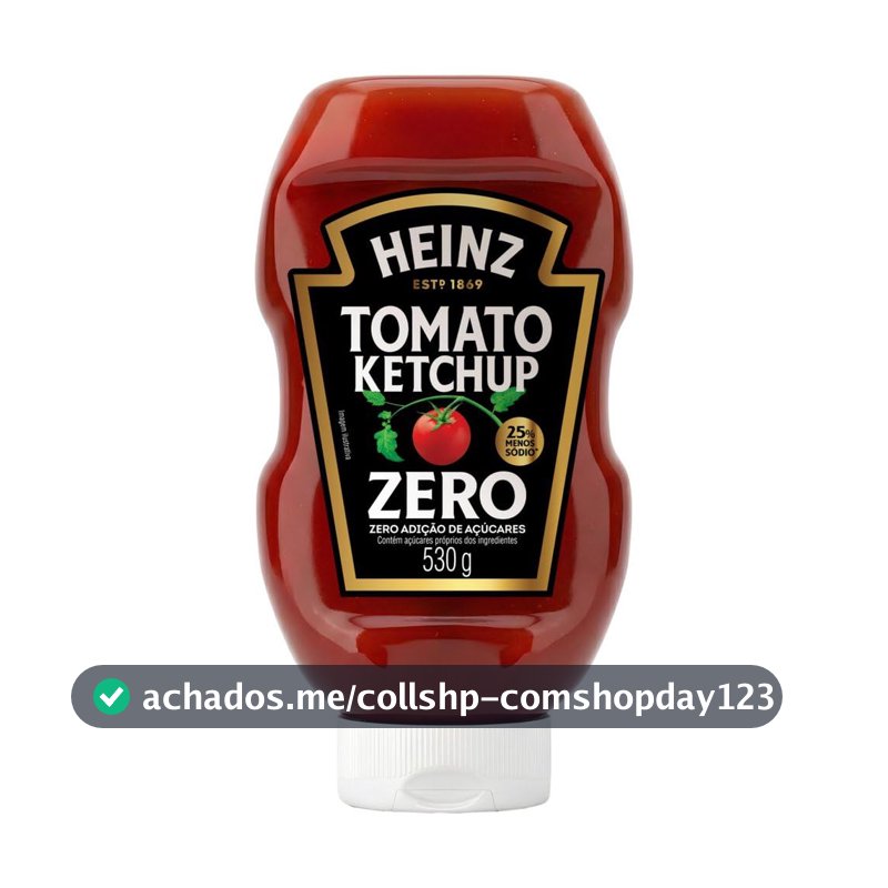 Heinz Ketchup Zero Açúcar 530g