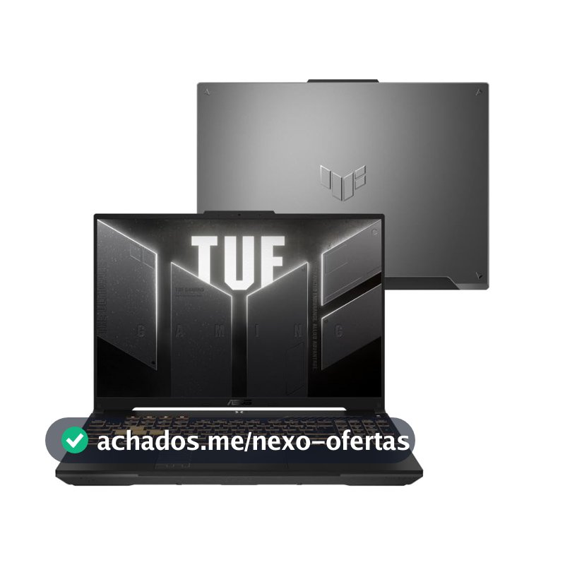Notebook ASUS TUF Gaming F16 FX607VU RTX4050 Intel Core 5 210H 16Gb Ram 512Gb SSD Windows 11 Tela Nível IPS 16" LED 144Hz Gray - RL053W