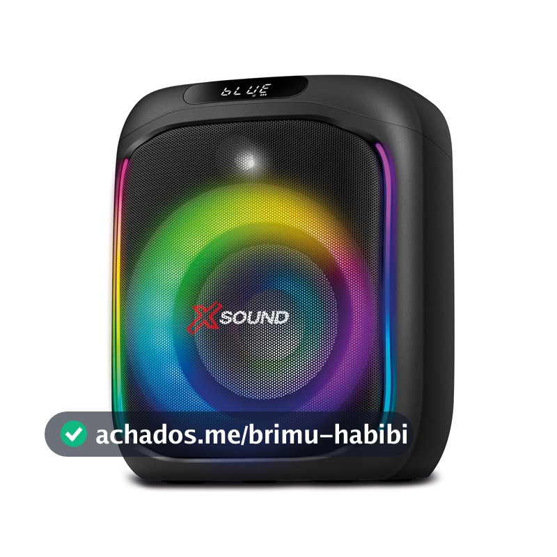 MONDIAL Caixa de Som Party Box, Luzes Multicores, Bluetooth, 350W RMS, TWS - PBX-350