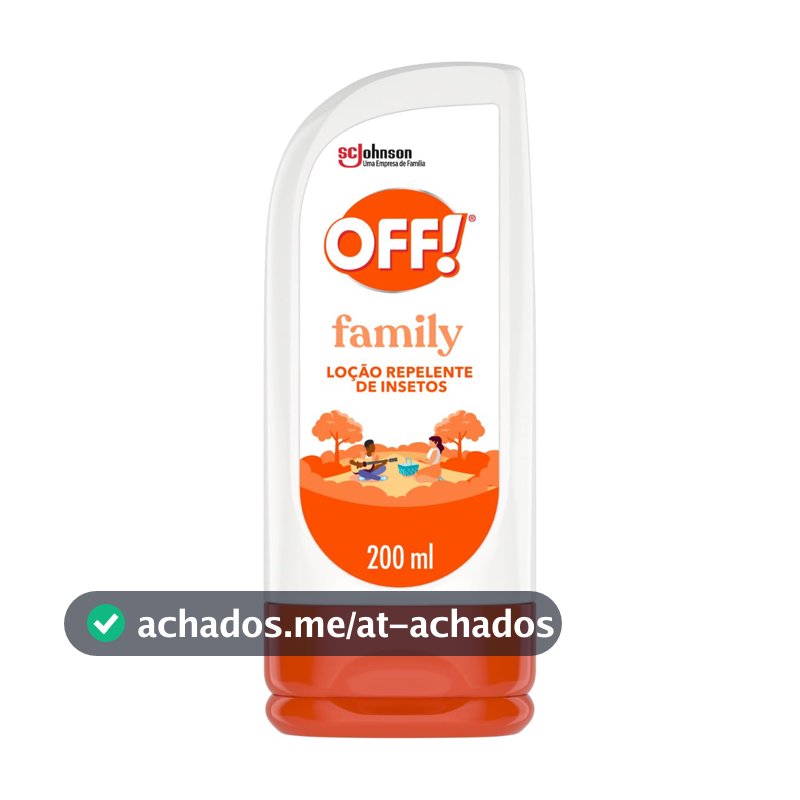 Repelente de Insetos em Loção OFF! Family, 200ml
