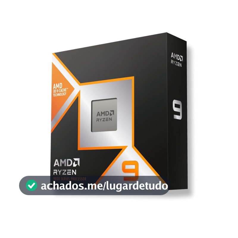 Processador AMD Ryzen 9 9900X3D (AM5/ 12 Cores/ 24 Threads/ 5.5 GHz/ 140Mb Cache/Radeon Graphics/Sem Cooler)
