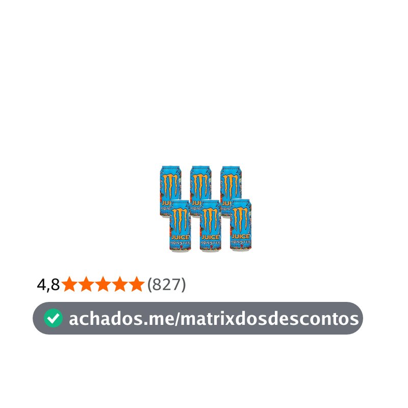 Pack de Monster Mango Loco LT 473ml - Unidade 6 unidades