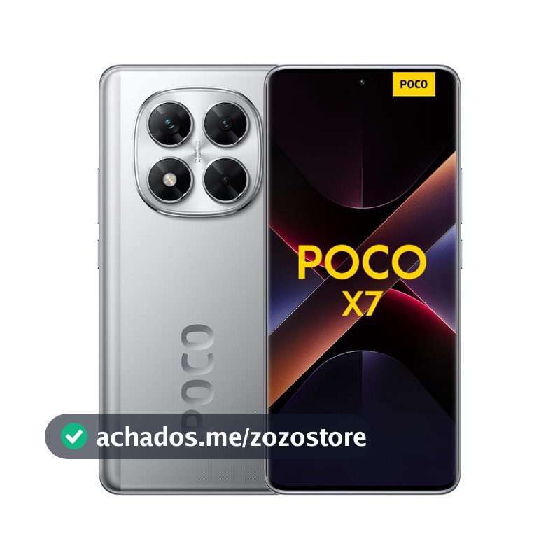 Smartphone Xiaomi Poco X7 5G NFC Silver (Prata) 8GB RAM 256GB ROM