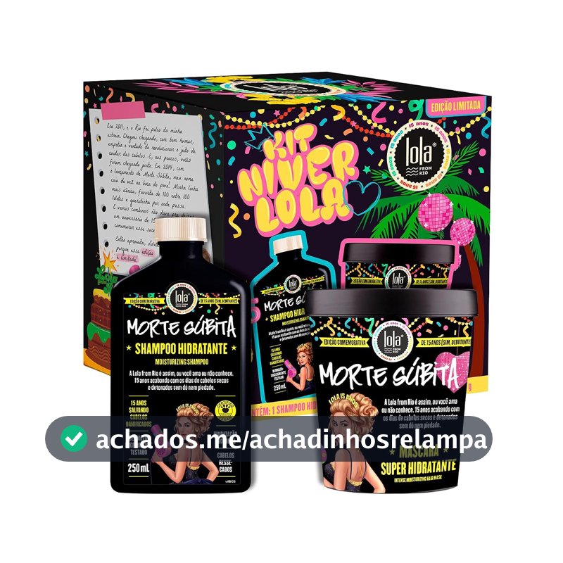 Kit Morte Súbita - Shampoo e Máscara - Edição comemorativa - Lola From Rio