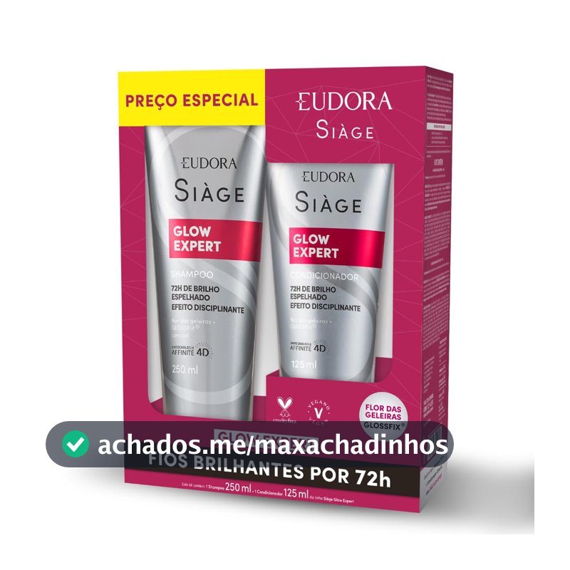 Eudora Siàge Promopack Glow Expert Shampoo 250ml + Condicionador 125ml