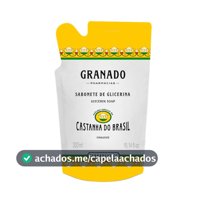 Granado Refil Sabonete Terrapeutics, Castanha Do Brasil, 300ml