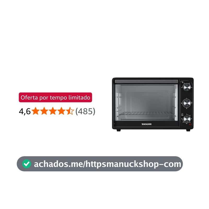 Forno Elétrico de Bancada 42L 220V Suggar Preto