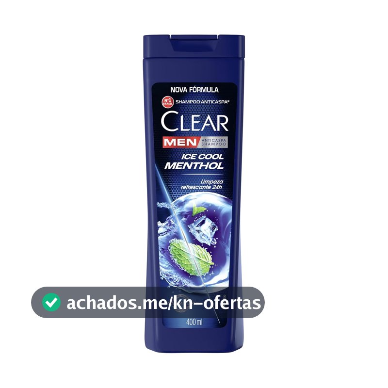 Clear Shampoo Men Anticaspa Ice Cool Menthol 400Ml