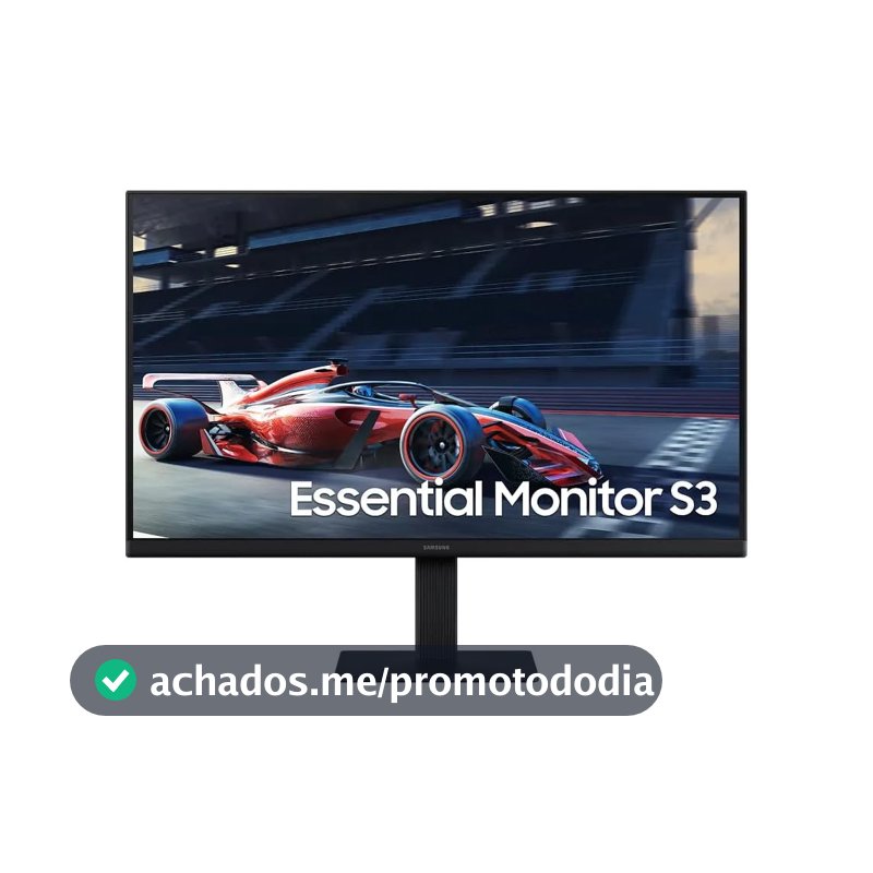 Monitor Gamer Samsung 24" FHD,100 Hz, HDMI, VGA,Preto, S3