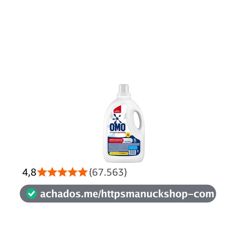 Omo Sabão Líquido Lavagem Perfeita 5l - Tampa pode Variar