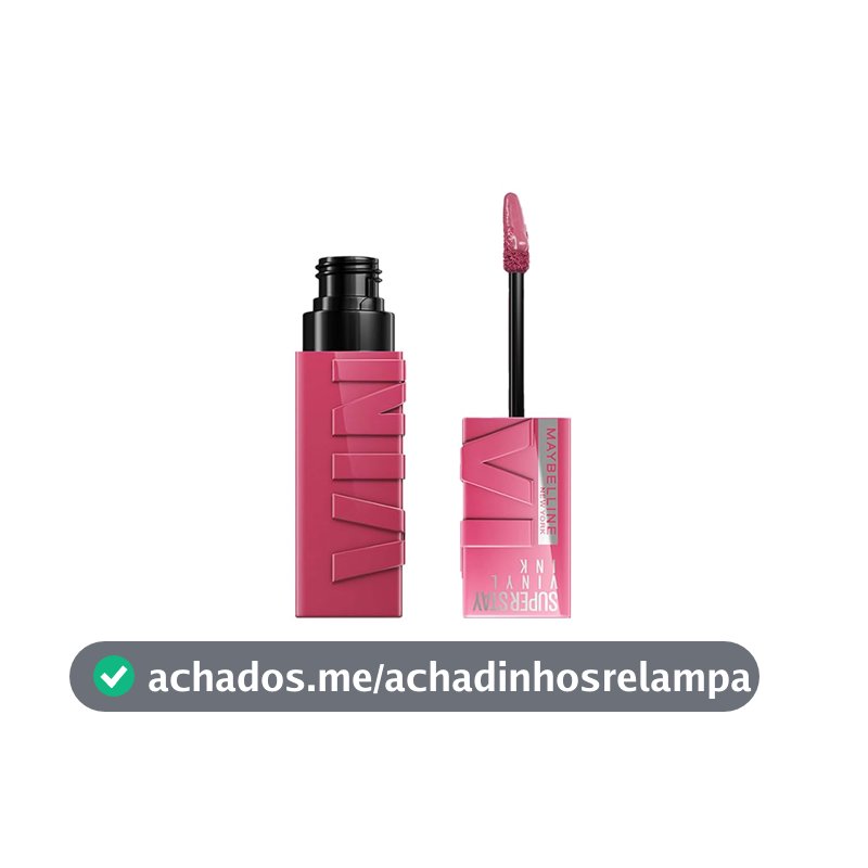 Batom Líquido Vinil Espelhado SuperStay Vinyl Ink Maybelline Coy 4,2ml